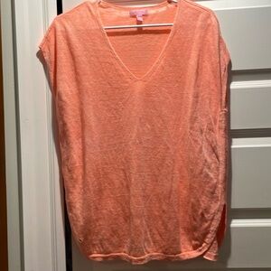 Orange linen Lilly Pulitzer sleeveless tunic